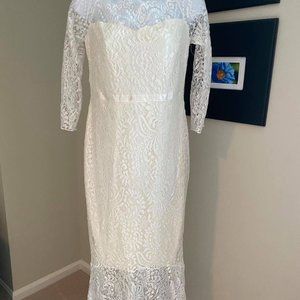 Ladies wedding dress. Prom dress- high-low hem.